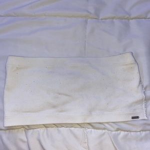 white strapless hollister bra!